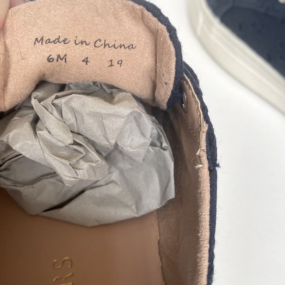 JACK ROGERS Women's Lace Up Eyelet Navy Midnight Sneaker Size 6M Platform - Picture 7 of 11